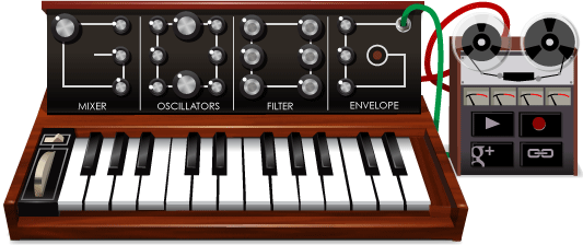 Robert Moog Synthesizer Doodle